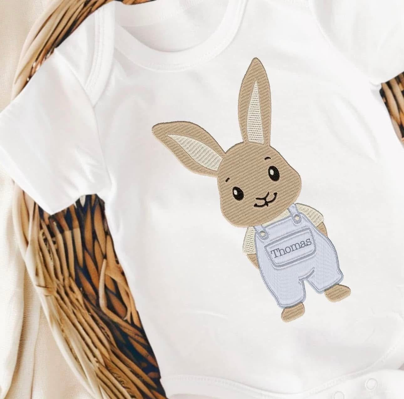 Dungarees Bunny + Name